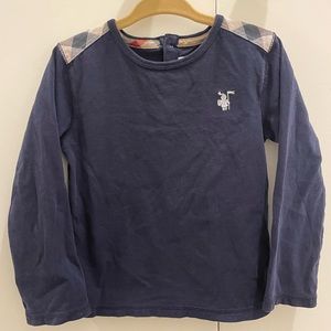 Burberry kids navy shirt 3y authentic